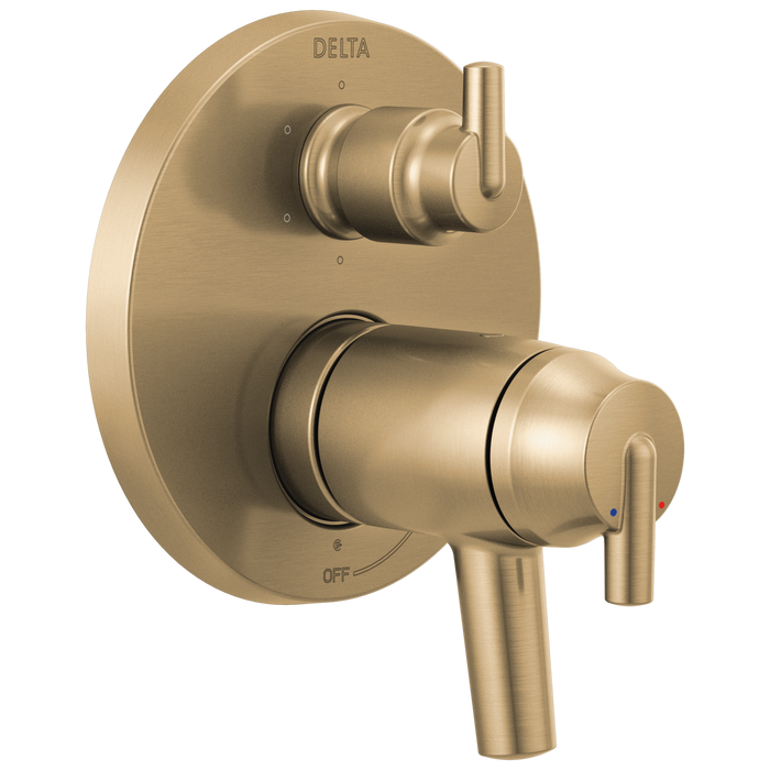 Delta Trinsic: Contemporary TempAssure 17T Series Valve Trim with 6-Setting Integrated Diverter