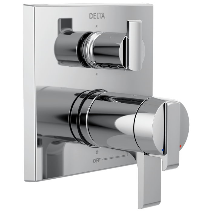 Delta T27T967 Ara Angular Modern Tempassure 17T Series Valve Trim with 6-Setting Integrated Diverter