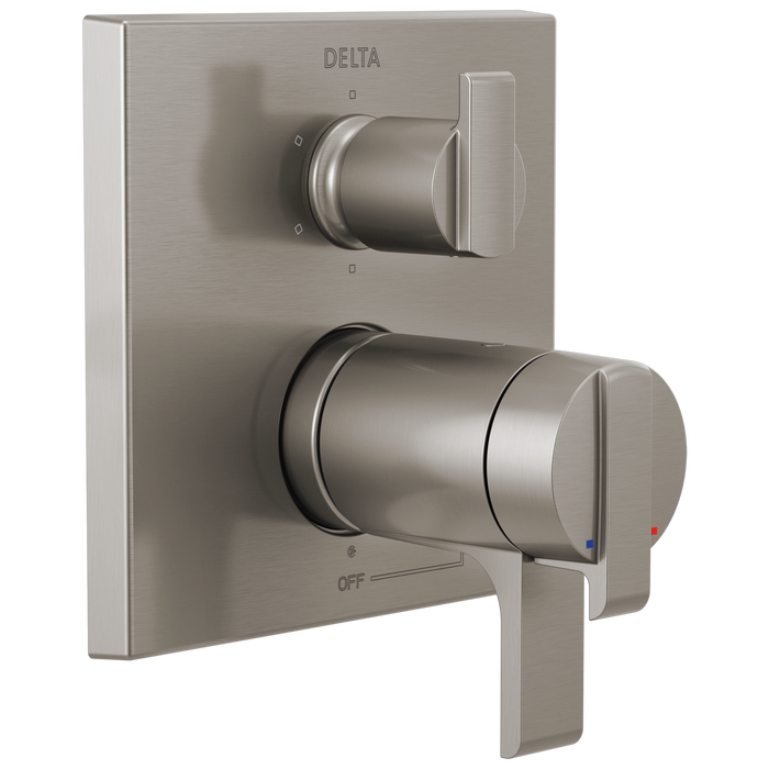 Delta T27T967 Ara Angular Modern Tempassure 17T Series Valve Trim with 6-Setting Integrated Diverter