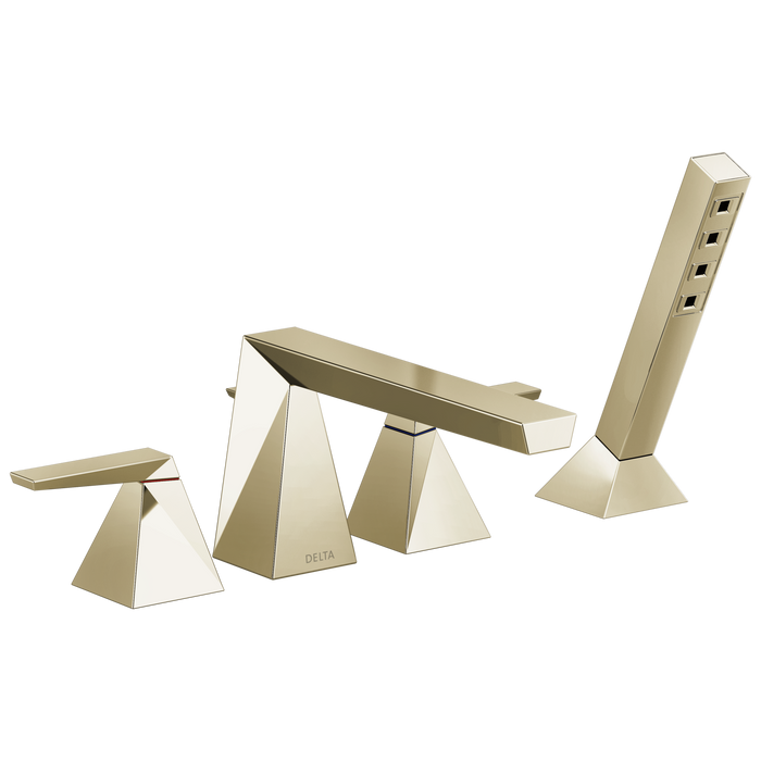 Delta Trillian: Two-Handle Roman Tub Trim with Hand Shower