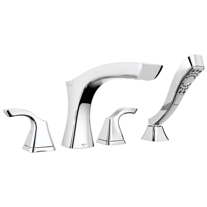 Delta Tesla Roman Tub with Hand Shower Trim