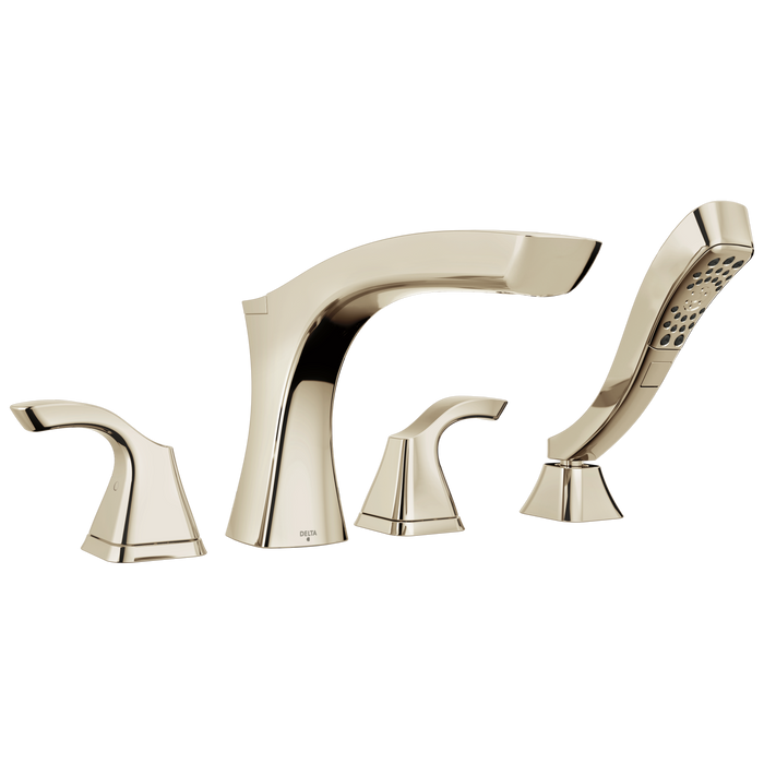 Delta Tesla Roman Tub with Hand Shower Trim