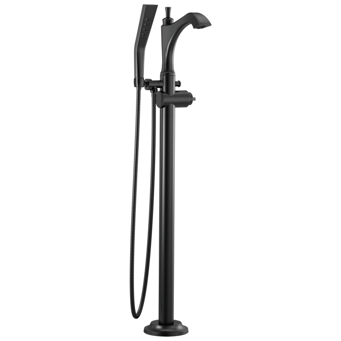 Delta Dorval™: Single Handle Floor Mount Tub Filler Trim - Less Handle
