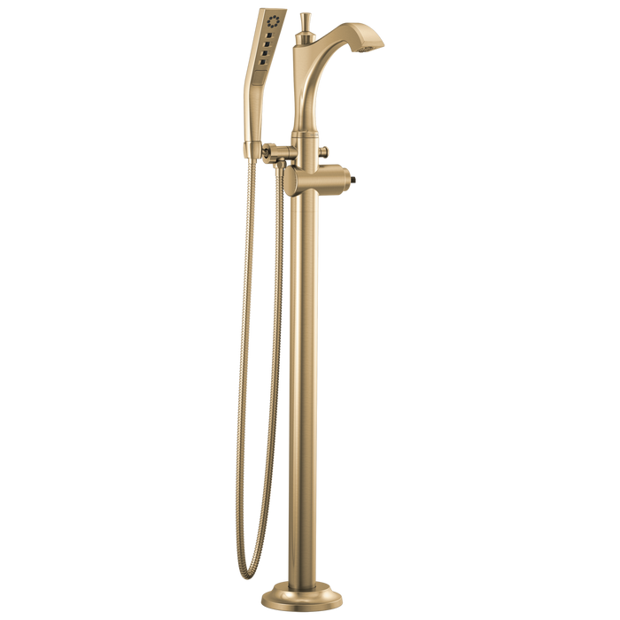 Delta Dorval™: Single Handle Floor Mount Tub Filler Trim - Less Handle