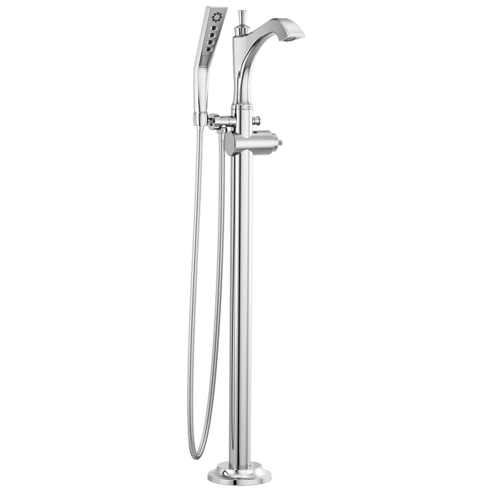 Delta Dorval™: Single Handle Floor Mount Tub Filler Trim - Less Handle
