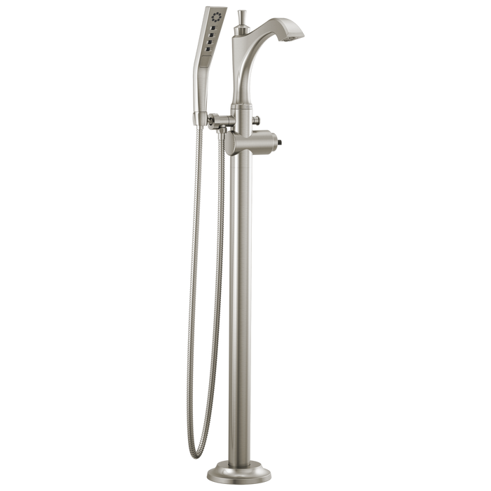 Delta Dorval™: Single Handle Floor Mount Tub Filler Trim - Less Handle