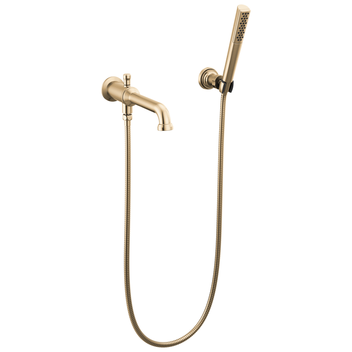 Delta Broderick: Wall Mount Tub Filler Trim with Hand Shower - Less Handles