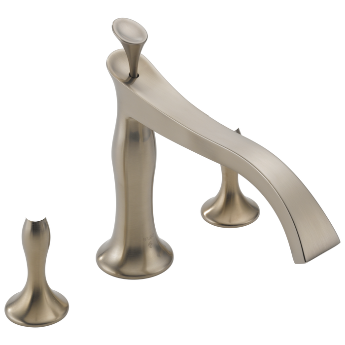 Brizo RSVP: Three Hole Roman Tub Trim - Less Handles