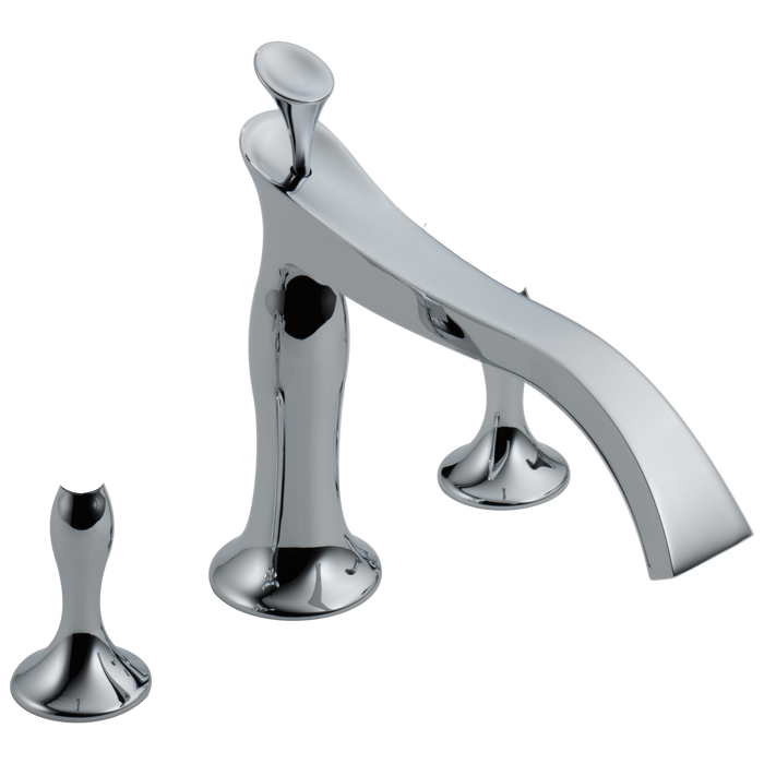 Brizo RSVP: Three Hole Roman Tub Trim - Less Handles