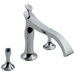 Brizo RSVP: Three Hole Roman Tub Trim - Less Handles