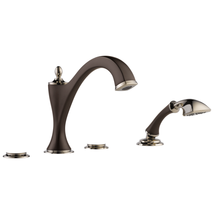 Brizo Charlotte: Roman Tub with Hand Shower Trim - Less Handles
