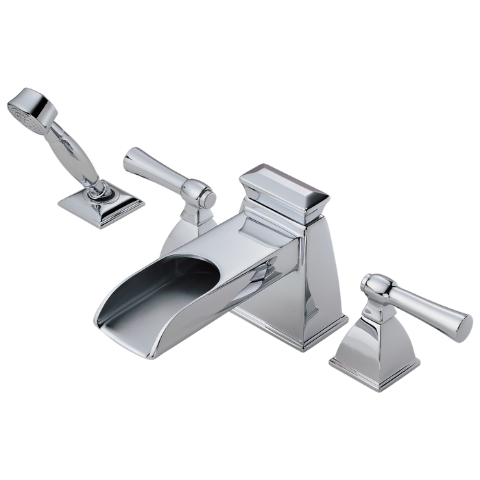 Brizo Vesi: Roman Tub Trim with Hand Shower