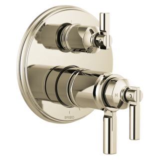 Brizo Invari: Tempassure Thermostatic Valve With Integrated 3-Function Diverter Trim