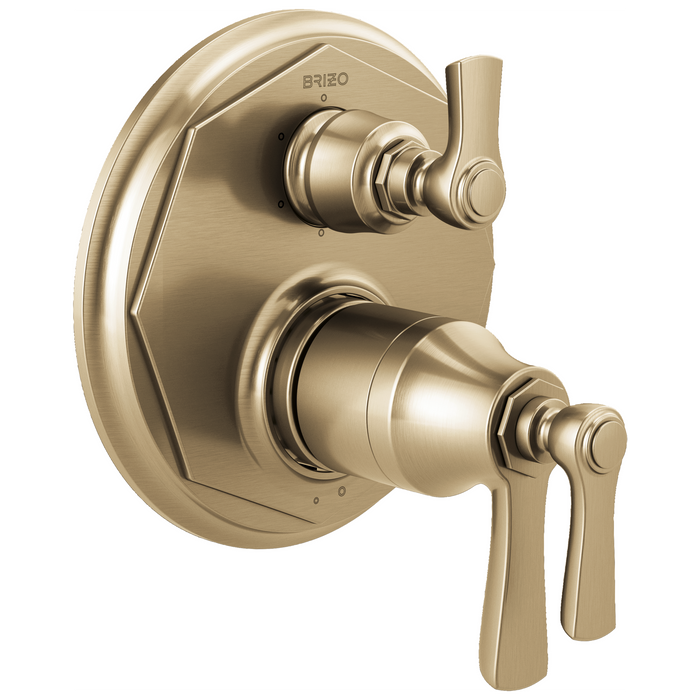 Brizo Rook: TempAssure Thermostatic Valve with 6-Function Diverter Trim