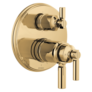 Brizo Invari: Tempassure Thermostatic Valve With Integrated 6-Function Diverter Trim
