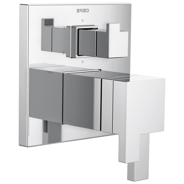 Brizo Siderna: TempAssure Thermostatic Valve with Integrated 6-Function Diverter Trim