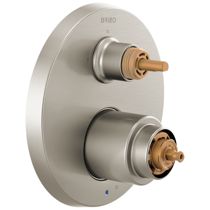 Brizo Brizo Odin: Pressure Balance Valve with Integrated 3-Function Diverter Trim  - Less Handles