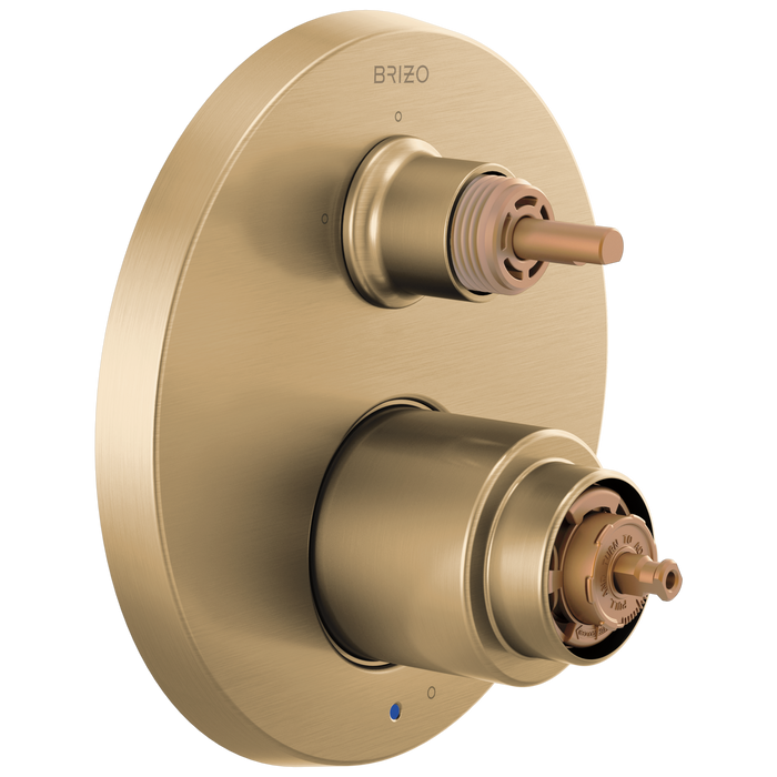 Brizo Brizo Odin: Pressure Balance Valve with Integrated 3-Function Diverter Trim  - Less Handles