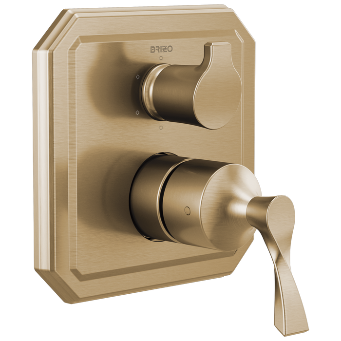 Brizo Virage: Pressure Balance Valve with Integrated 6-Function Diverter Trim