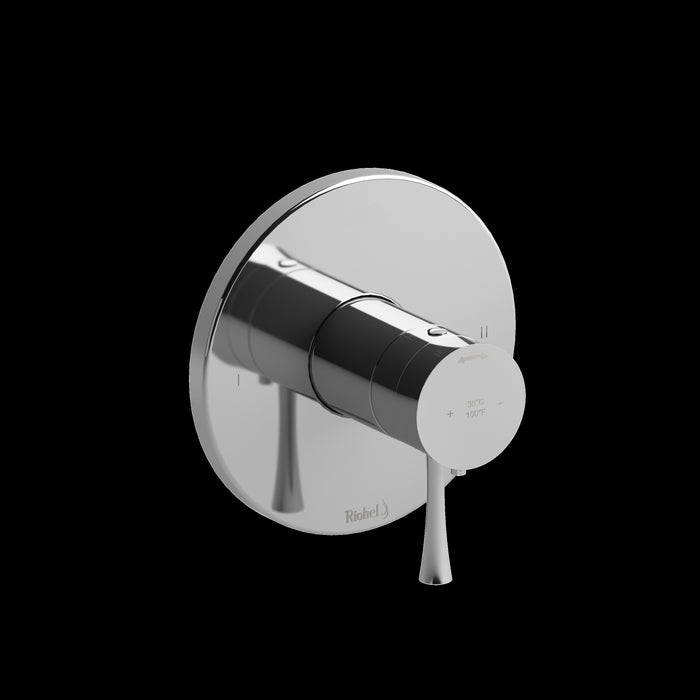 Riobel TEDTM44 Edge 1/2" Therm & Pressure Balance Trim with 2 Functions