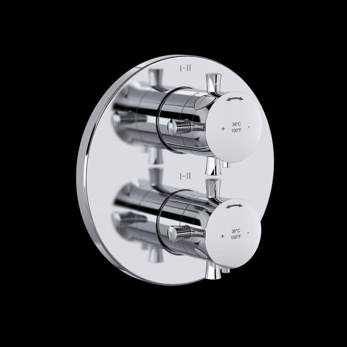 Riobel TEDTM46 Edge 3/4" Therm & Pressure Balance Trim with 6 Functions