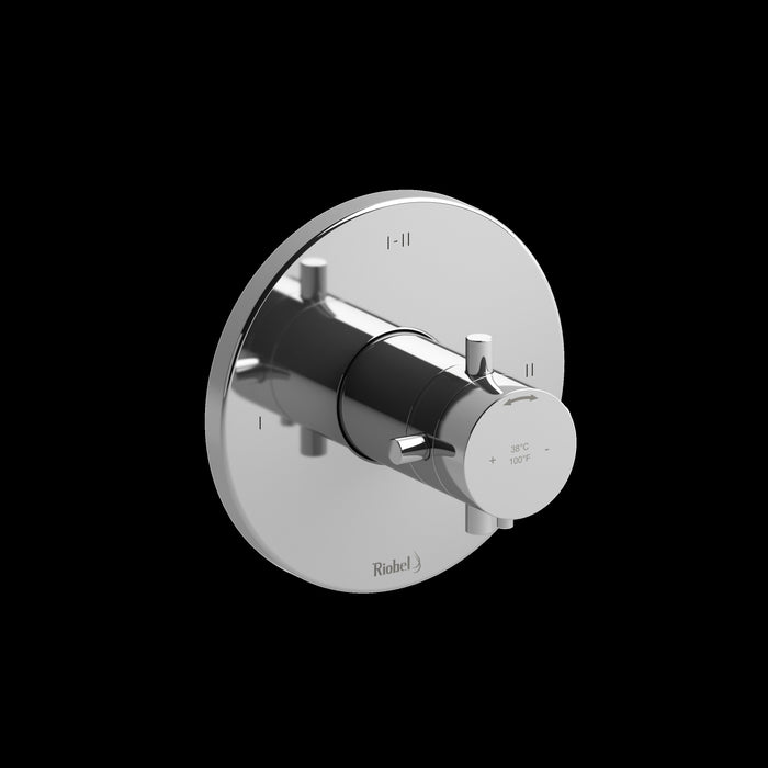 Riobel TPATM23 Pallace 1/2" Therm & Pressure Balance Trim with 3 Functions