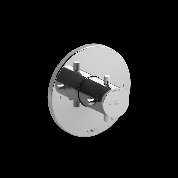 Riobel TPATM44 Pallace 1/2" Therm & Pressure Balance Trim with 2 Functions