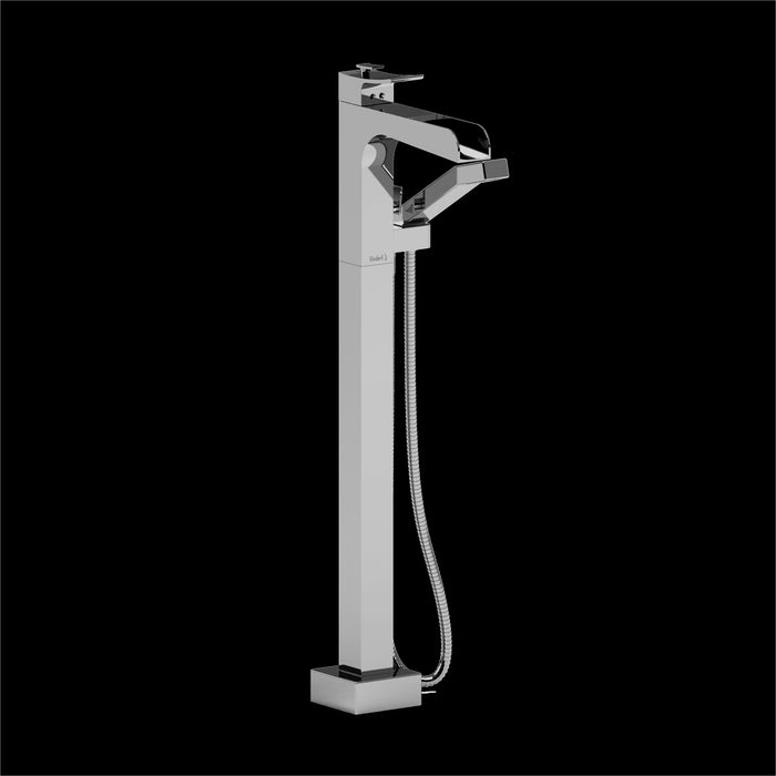 Riobel TZOOP37 Zendo Single Hole Floor Mount Tub Filler Trim with Trough