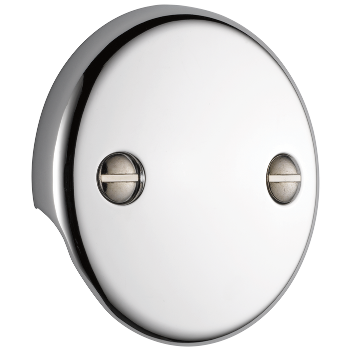 Delta Universal Showering Components Overflow Plate - 2 Hole Tub Drain