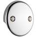 Delta Universal Showering Components Overflow Plate - 2 Hole Tub Drain