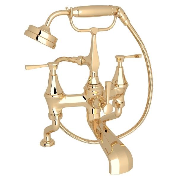 Perrin & Rowe U.3100 Deco Exposed Deck Mount Tub Filler