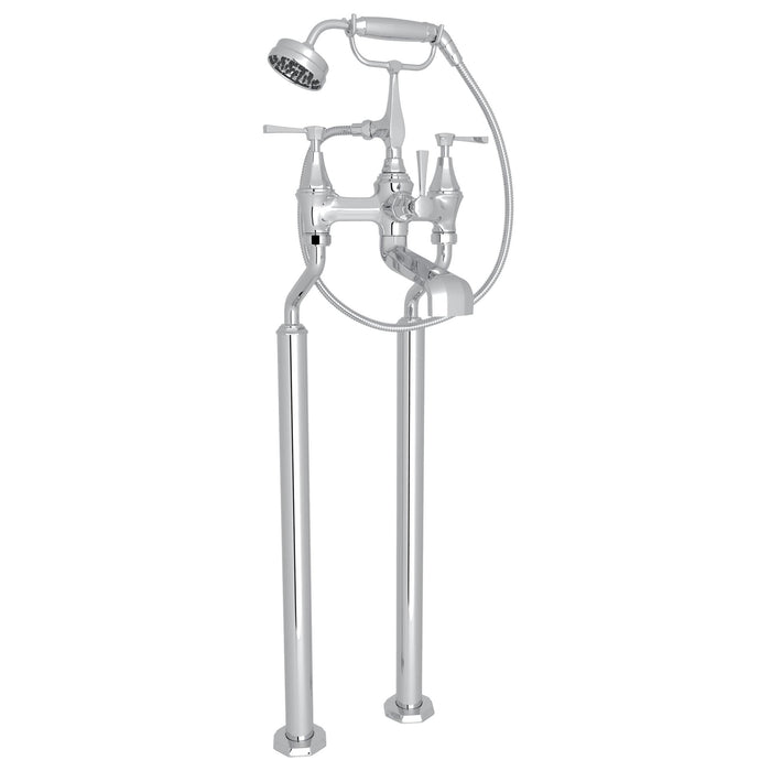Perrin & Rowe U.3120 Deco Floor Mount Tub Filler
