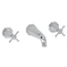 Perrin & Rowe U.3179 Deco Wall Mount Tub Filler