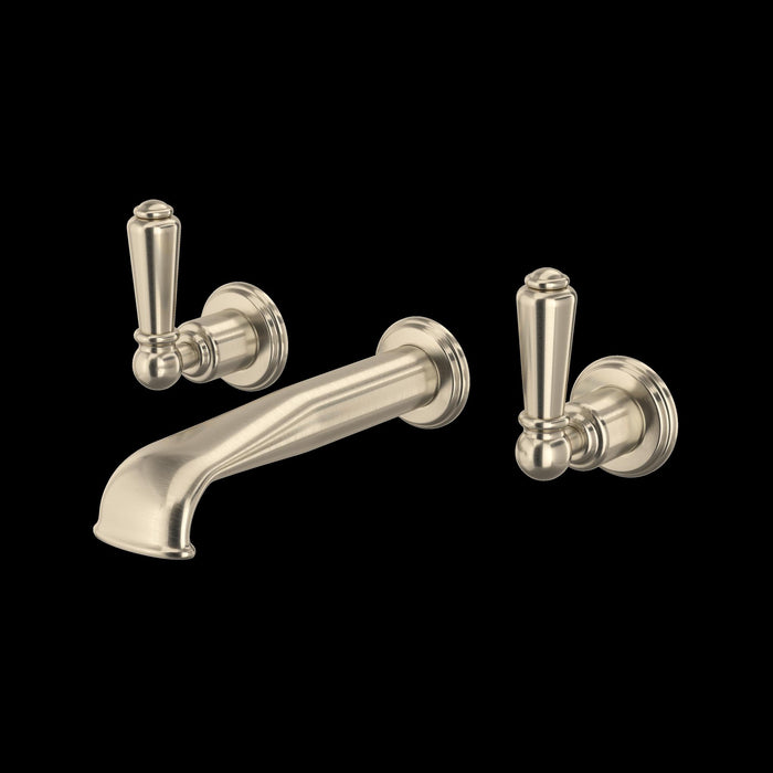 Perrin & Rowe U.3560 Edwardian Wall Mount Lavatory Faucet With U-Spout