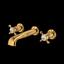 Load image into Gallery viewer, Perrin &amp;amp; Rowe U.3561 Edwardian Wall Mount Lavatory Faucet With U-Spout
