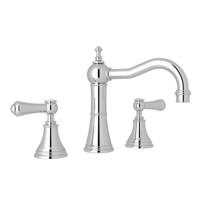 Perrin & Rowe U.3723 Georgian Era Widespread Lavatory Faucet With Column Spout