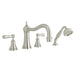 Perrin & Rowe U.3747 Georgian Era 4-Hole Deck Mount Tub Filler with Column Spout