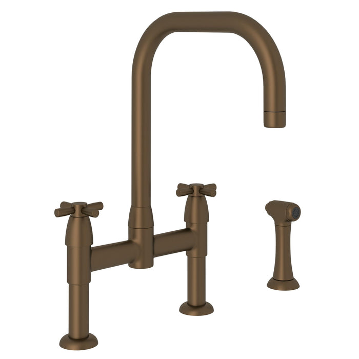 Perrin & Rowe U.4278 Holborn Bridge Kitchen Faucet with U-Spout and Side Spray
