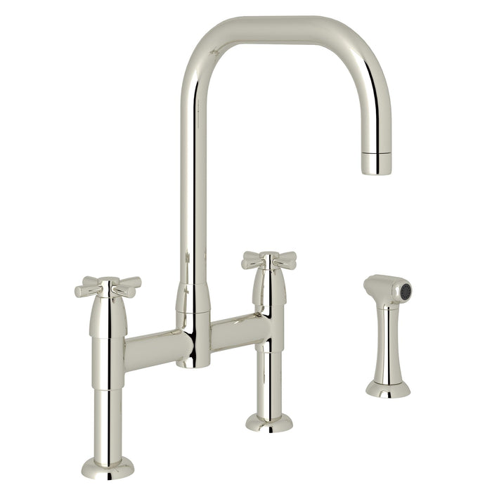 Perrin & Rowe U.4278 Holborn Bridge Kitchen Faucet with U-Spout and Side Spray