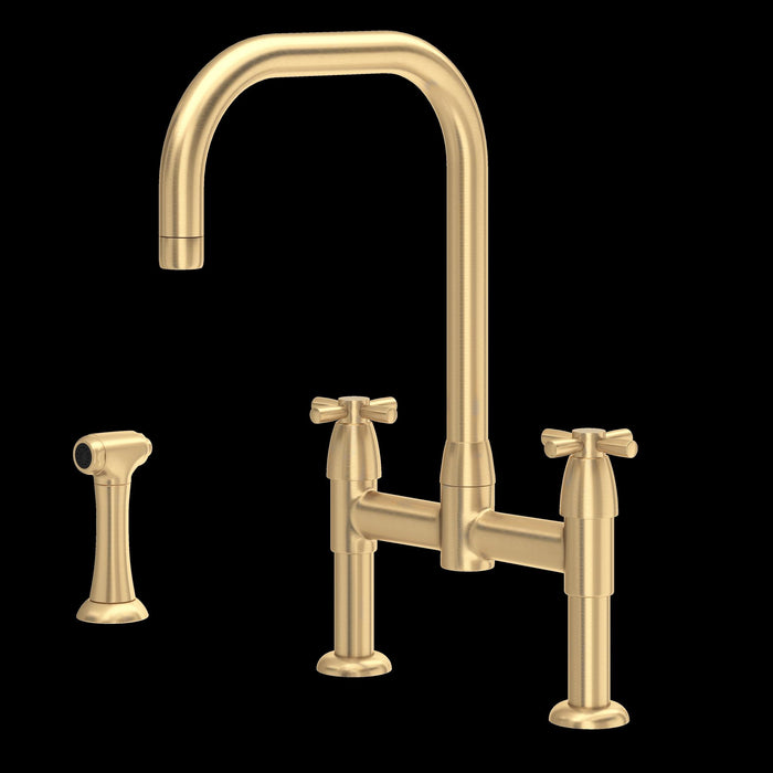 Perrin & Rowe U.4278 Holborn Bridge Kitchen Faucet with U-Spout and Side Spray