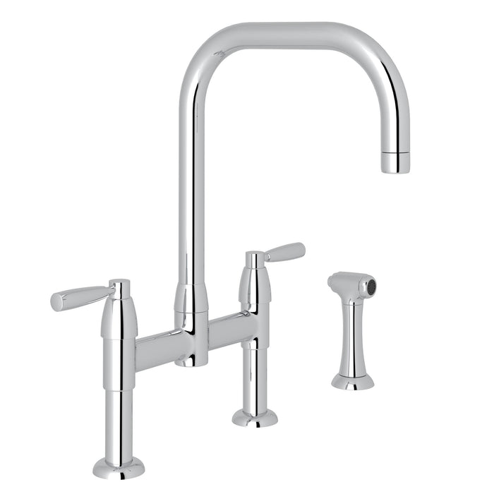 Perrin & Rowe U.4279 Holborn Bridge Kitchen Faucet with U-Spout and Side Spray