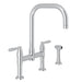 Perrin & Rowe U.4279 Holborn Bridge Kitchen Faucet with U-Spout and Side Spray