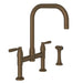 Perrin & Rowe U.4279 Holborn Bridge Kitchen Faucet with U-Spout and Side Spray