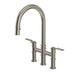 Perrin & Rowe U.4549 Armstrong Pull-Down Bridge Kitchen Faucet with C-Spout