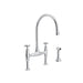 Perrin & Rowe U.4718 Georgian Era Bridge Kitchen Faucet With Side Spray