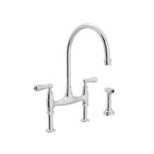 Load image into Gallery viewer, Perrin &amp;amp; Rowe U.4719 Georgian Era Bridge Kitchen Faucet With Side Spray
