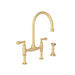 Perrin & Rowe U.4719 Georgian Era Bridge Kitchen Faucet With Side Spray