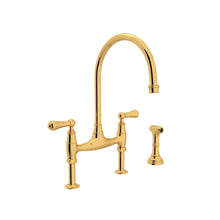 Load image into Gallery viewer, Perrin &amp;amp; Rowe U.4719 Georgian Era Bridge Kitchen Faucet With Side Spray
