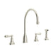 Perrin & Rowe U.4736 Georgian Era Two Handle Kitchen Faucet With Side Spray