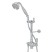 Perrin & Rowe U.5373N Riser Diverter, Handshower, Handshower Holder, Hose and 8" Thermostatic Outlet